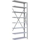 Metalware – Étagère enclenchable RK322, 8 tablettes, 36 x 18 x 88 (po), gris pâle-Système de tablettes ajustables offrant un espace de rangement solide, mais économique qui convient à vos besoins