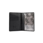 Karla Hanson - Porte-passeport Ingrid de luxe avec protection contre les RFID, noir (28612BLACK)-Cuir noir