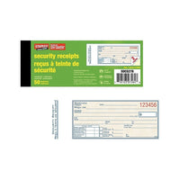 Staples Livret de reçus de sécurité bilingue, SDCS27B, duplicatas, auto-Preuve documentée pour les paiements en espèces