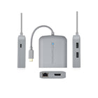 Concentrateur Adaptateur USB-C Multiport Cable Matters avec DisplayPort 4K, 2 Ports USB 2.0-Connectez deux périphériques USB tels qu’une souris sans fil, un clavier ou une clé USB prend en charge les débits de transfert de données de 480 Mbit/s