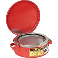 JustriteMD – Bidons d’atelier, 9 3/8 x 4 1/2 po, 1 pte, 5 lb-Plaque d’étalement perforée en acier avec ressort