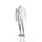 Mannequin homme sans tête de la collection RP, blanc mat-Mannequin homme sans tête