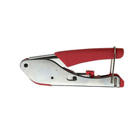 HVTools – Outil de sertissage étanche pour connecteurs, 9 x 4 x 2 po, argenté-Diagramme moulé pour indiquer de quelle façon insérer le câble