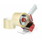Staples Ruban d'emballage incolore avec dévidoir, 2 rouleaux, 72 mm x 50 m, 2,0 mil-Ruban incolore