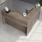 Sauder - La Collection Affirm Surmeuble de reception - Finition Hudson Elm-Se fixe aux 427422 ou 427427.