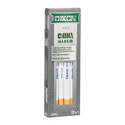 Dixon – Marqueurs, blanc, paquet de 12-Nul besoin d'un taille-crayon - il suffit de dérouler le papier pour faire apparaître la pointe