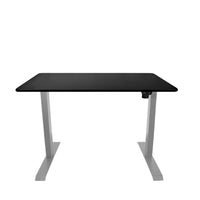 Anthrodesk - Bureau avec 48 po x 24 po Reversible Tablet noir / acajou (Argent)-Bureau debout à moteur unique non programmable avec boutons Up and Down.