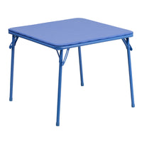 Flash Furniture - Table bleue pliante pour enfant-Table pliante multi-usages pour enfants