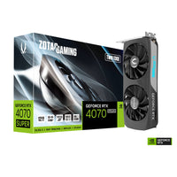 ZOTAC GAMING - Carte graphique GeForce RTX 4070 SUPER Twin Edge 12 Go GDDR6X-Alimentée par l’architecture Ada Lovelace, le NVIDIA DLSS 3, et le ray tracing complet