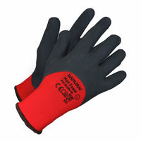Samurai - Gants de travail isolés de sécurité à haute dextérité « Samurai Hot Foam », Rouge, Taille Small-Usage général, gant de latex de tricot d’hiver