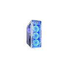 Marvo Tech – Boîtier d’ordinateur de jeu ATX CA-210-Revêtement blanc de 0,45 mm en acier SGCC et en acrylique transparent