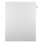 Markmaker - Intercalaires imprimes Legal, Blanc, 1/25th coupe, format lettre, sans trous, 25 tabs/PQT, 5 PQT/Boite, Numero 128-Intercalaires imprimes Legal