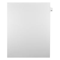 Markmaker - Intercalaires imprimes Legal, Blanc, 1/25th coupe, format lettre, sans trous, 25 tabs/PQT, 5 PQT/Boite, Numero 128-Intercalaires imprimes Legal