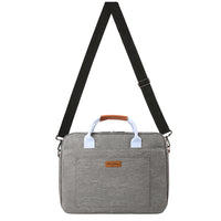 Vangoddy Sac de transport à bandoulière avec poignée pour ordinateur portable 14 po - Gris-Transportez et protégez vos appareils avec style et confort avec ce sac messager en nylon sergé