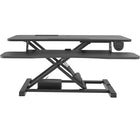 Rocelco - Élévateur de bureau électrique EDR de 37,4 po de large avec portée verticale améliorée et AC-USB - Noir-Plage verticale améliorée EVR de 4,7 po à 19,7 po