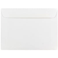JAM Paper Enveloppes format livret à rabat droit gommé, 5 1/2 x 7 1/2 po, blanches, 1000 par paquet-Blanc