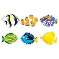 Trend Enterprises 6" DieCut Fish Friends Classic Accents, 108 Pack-Créez des présentoirs accrocheurs, présentez le travail des élèves, inspirez la créativité et récompensez le succès avec ces accents amusants