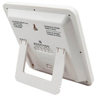 Marathon - Horloge numérique Cl030049bk, avec jour, date, numéro de semaine, température, alarme, phase lunaire, 8 x 8 x 1, blan-Quartz (fonctionnement à pile)