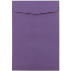 JAM Paper Enveloppes à ouverture au sommet avec fermeture gommée, 6 x 9 po, violet foncé, 100/pqt-Violet foncé