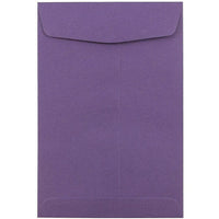 JAM Paper Enveloppes à ouverture au sommet avec fermeture gommée, 6 x 9 po, violet foncé, 100/pqt-Violet foncé