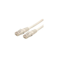 StarTech  Câble de raccordement moulé C6PATCH3WH, catégorie 6, 3 pi, blanc-Deux connecteurs RJ-45 mâles assurent une connectivité transparente