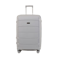 Air Canada - Valise rigide à roulettes pivotantes de 28 po Optimum Collection - Gris clair-Construit en polypropylène