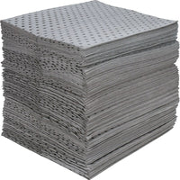 Zenith Safety –Tampons absorbants tissés, Hazmat, moyen, 15 long x 17 larg. (po), 100/paquet-Fait à 100 % de fibre de polypropylène tissée