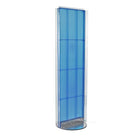 Azar Displays – Support de plancher avec panneau perforé des deux côtés, 60 x 16 po, bleu (700256-BLU)-Acrylique bleu