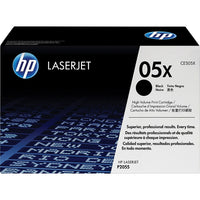 HP − Cartouche de toner LaserJet noir à rendement élevé d’origine 05X (CE505X)-Couleur : noir