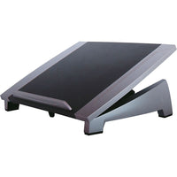 Fellowes - Support élévateur pour portatif Office Suitesâ„¢ (8032001)-Le rebord avant stabilisateur empêche que l'ordinateur ne tombe par l'avant