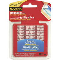 Scotch™ - Onglets réutilisables, 1 po x 1 po, paq./18 onglets-Pour suspendre photos, affiches, travaux d'art ou autres objets légers aux murs, réfrigérateurs, fen&ecirc;tres et autres surfaces plates
