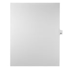 Markmaker - Intercalaires imprimes Legal, Blanc, 1/25th coupe, format lettre, sans trous, 25 tabs/PQT, 5 PQT/Boite, Numero 137-Intercalaires imprimes Legal