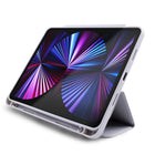 Étui JCPal DuraPro avec porte-crayon pour iPad Pro 12,9" (modèle 2021) - Gris clair-Gris clair, résistant aux chocs