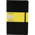 Moleskine - Cahier de notes à couverture rigide, format grand, carré, noir, 5 po x 8 1/4 po-Pochette intérieure expansible