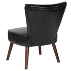 Flash Furniture - Chaise rétro de la série HERCULES Holloway en cuir LeatherSoft noir-Largeur du dos: 17 po - 20 po 15-22 po