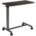 Flash Furniture Table de lit réglable à roulettes pour la maison et l'hôpital-Table de lit d'hôpital économe en espace