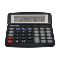 Victor - Calculatrice professionnelle de bureau à 12 chiffres 9700-Très grand écran LCD inclinable à 12 chiffres