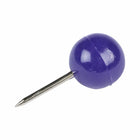 JAM PAPER - Punaises Colorees, Punaises Carte à Tête Ronde, Violet, Paquet de 100-Utilise pour epingler des papiers ou des images importants sur des tableaux d'affichage, des tableaux en liege, des calendriers et des murs