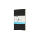 Moleskine – Cahier journal, pointillé, couverture souple avec poche, noir, 3,5 po x 5,5 po-Couverture cartonnée souple noire