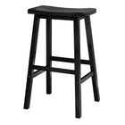 Winsome – Tabouret de style selle, 29 po, noir-Tabouret de bar en bois de style selle, au style moderne