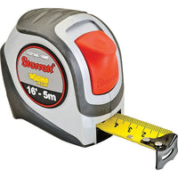 Starrett - Ruban À Mesurer Orange Haute Visibilité, 1po x 16'/5 M, Marques De Goujon 1/16po, paquet de 4-Longueur de la lame 16'/5 m