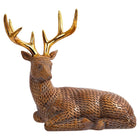 CTG – Figurine de chevreuil assis, beige-Présentoir: autoportant, parfait pour placer sur un bureau, un comptoir de cuisine, une commode de chambre à coucher, une table basse et d'autres surfaces planes