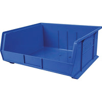 Kleton - Bac Empilable & À Suspendre, 16-1/2po La, 7po H X 14-3/4po P, Bleu, paquet de 4-Capacité 75 lb