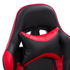 Chaise de jeu Ravagers de CorLiving - Noir/Rouge-Les roulettes à roulement doux et la base à 5 branches offrent une stabilité accrue et une plus grande liberté de mouvement