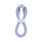 LOGiiX - Vibrance Câble Silicone USB-C vers Lightning - Lavande-Câble de chargement ultra-doux coloré et flexible de 1M (~ 3 pieds)