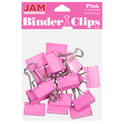 JAM PaperMD – Pinces relieuses, moyennes, 1,25 po/32 mm, rose, 30/paquet-Pince relieuse de 32 mm