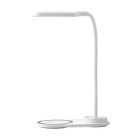 Basic Tech Lampe à DEL à charge sans fil certifié Qi 10W - Blanc-Compact et léger