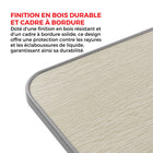 AnthroDesk - Plateau de table ajustable - Gris-Plateau inclinable pour un angle ergonomique