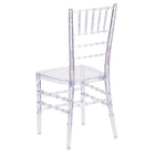 Chaise empilable Flash Elegance couleur cristaux de glace-Finition glacée transparente