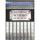 Rosedale – Cartes de souhaits et enveloppes masculines « Birthday Wishes For You » doré, 5 1/2 x 8 po, 6/paquet (19687)-Imprimé sur du papier cartonné non couché de haute qualité